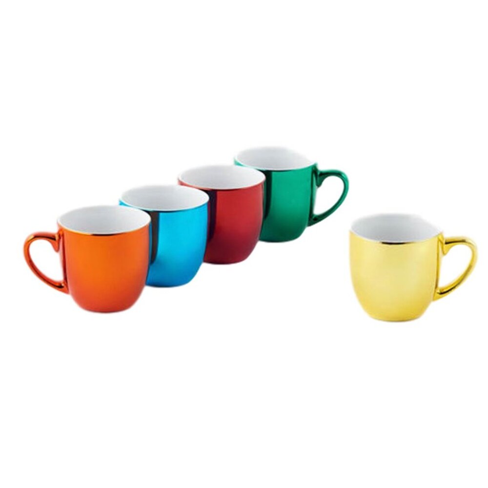 One Hundred 80 Degrees Rainbow Color Metallic Mugs (set/5)